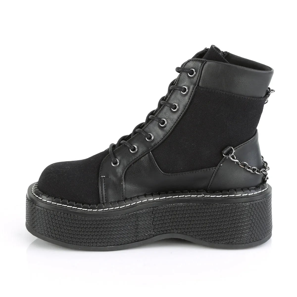 2 Inch Platform EMILY-114 Black Canvas