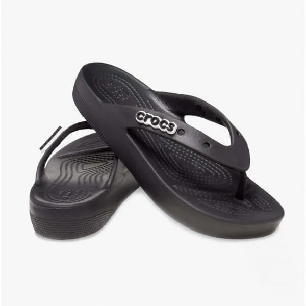 207714-001 CLASSIC PLATFORM FLIP Ladies Flip Flops Black