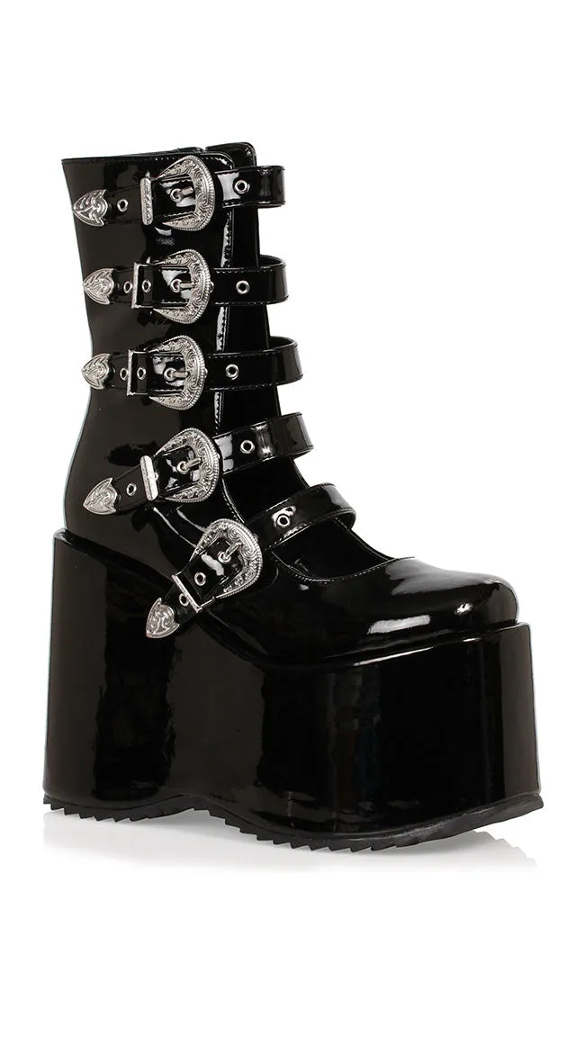 5" Chunky Platform Buckle Boot