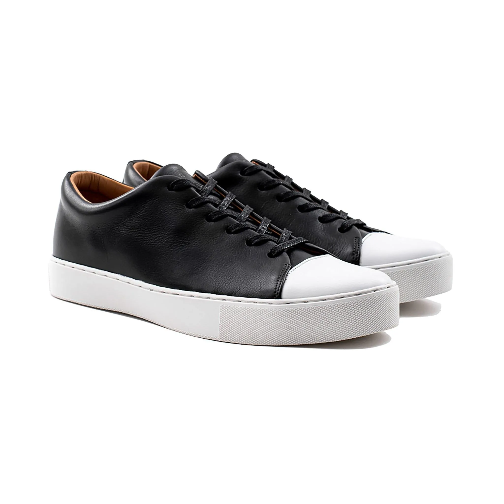 Abington Toe Cap - Black Calf