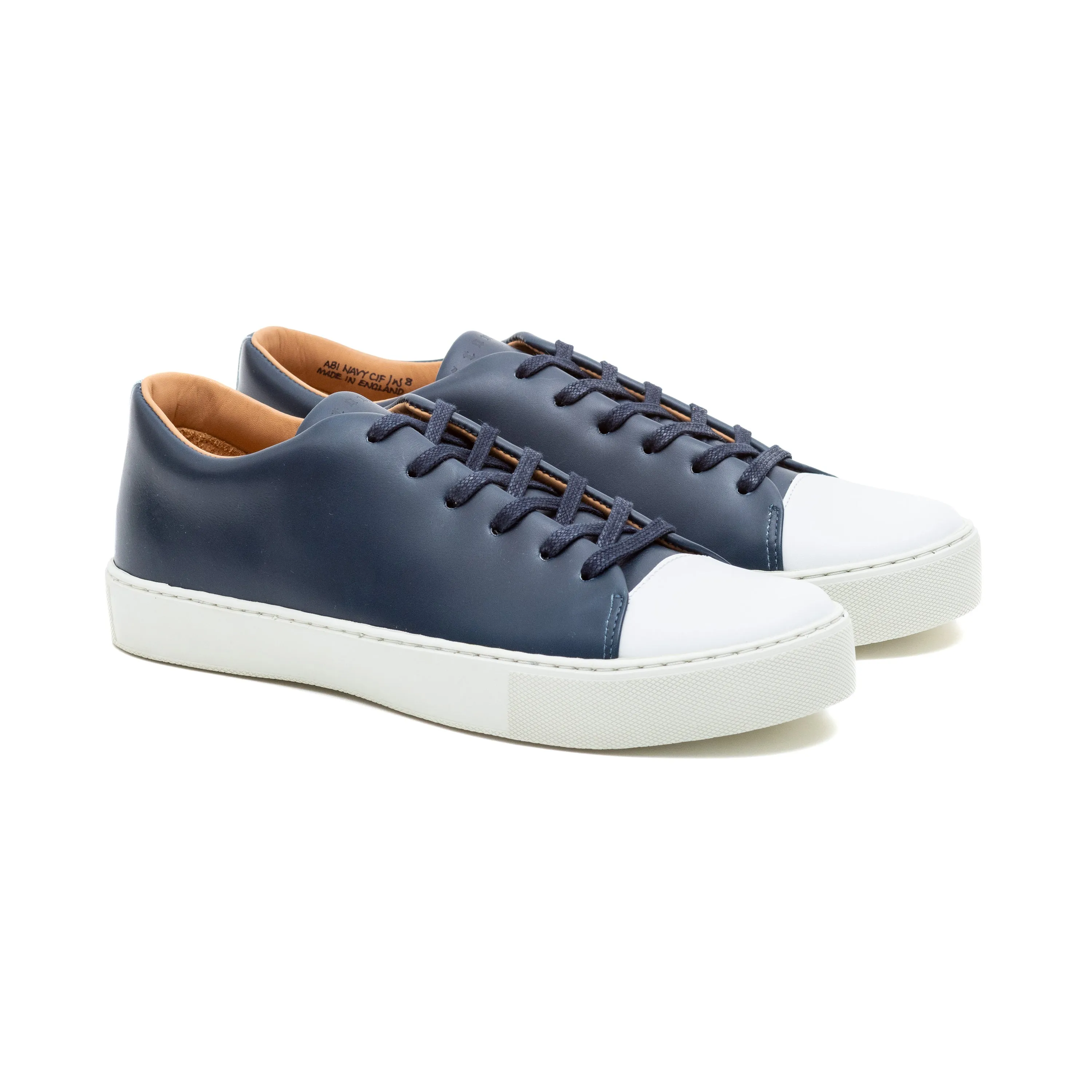 Abington Toe Cap - Navy Calf