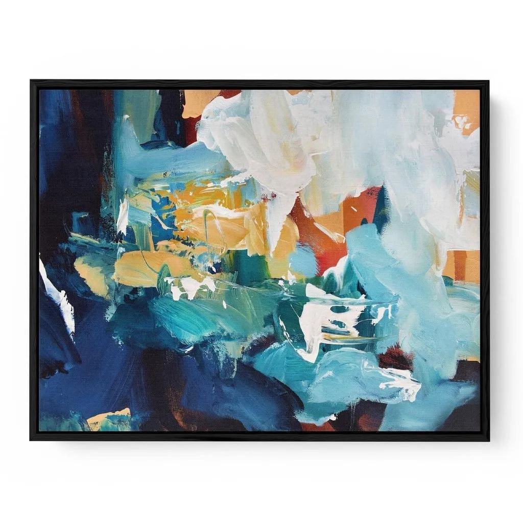 Abstract 226 Framed Canvas