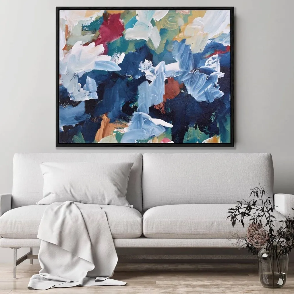 Abstract 309 Framed Canvas