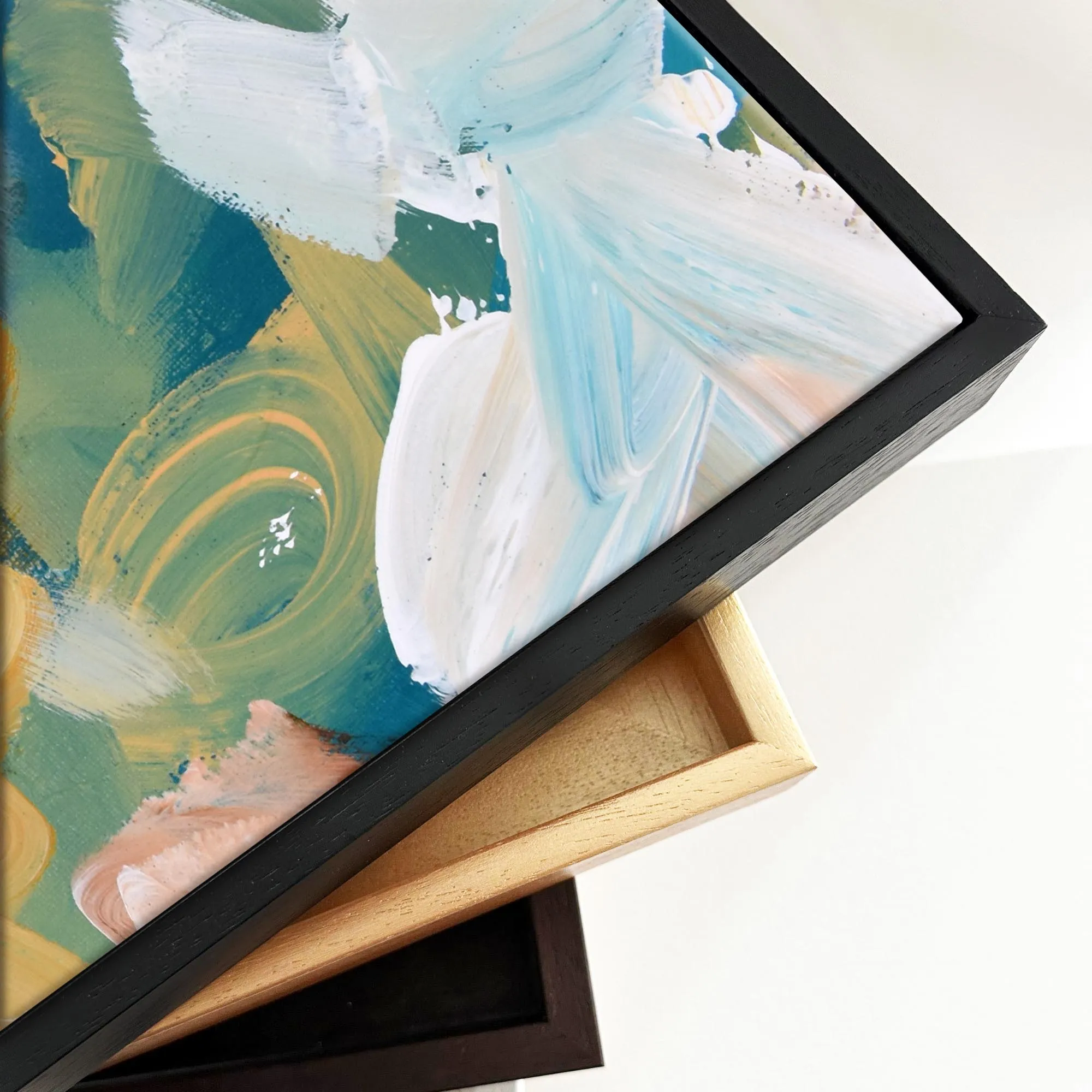 Abstract 310 Framed Canvas