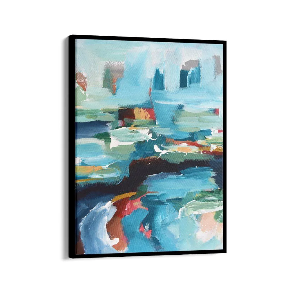 Abstract 353 Framed Canvas