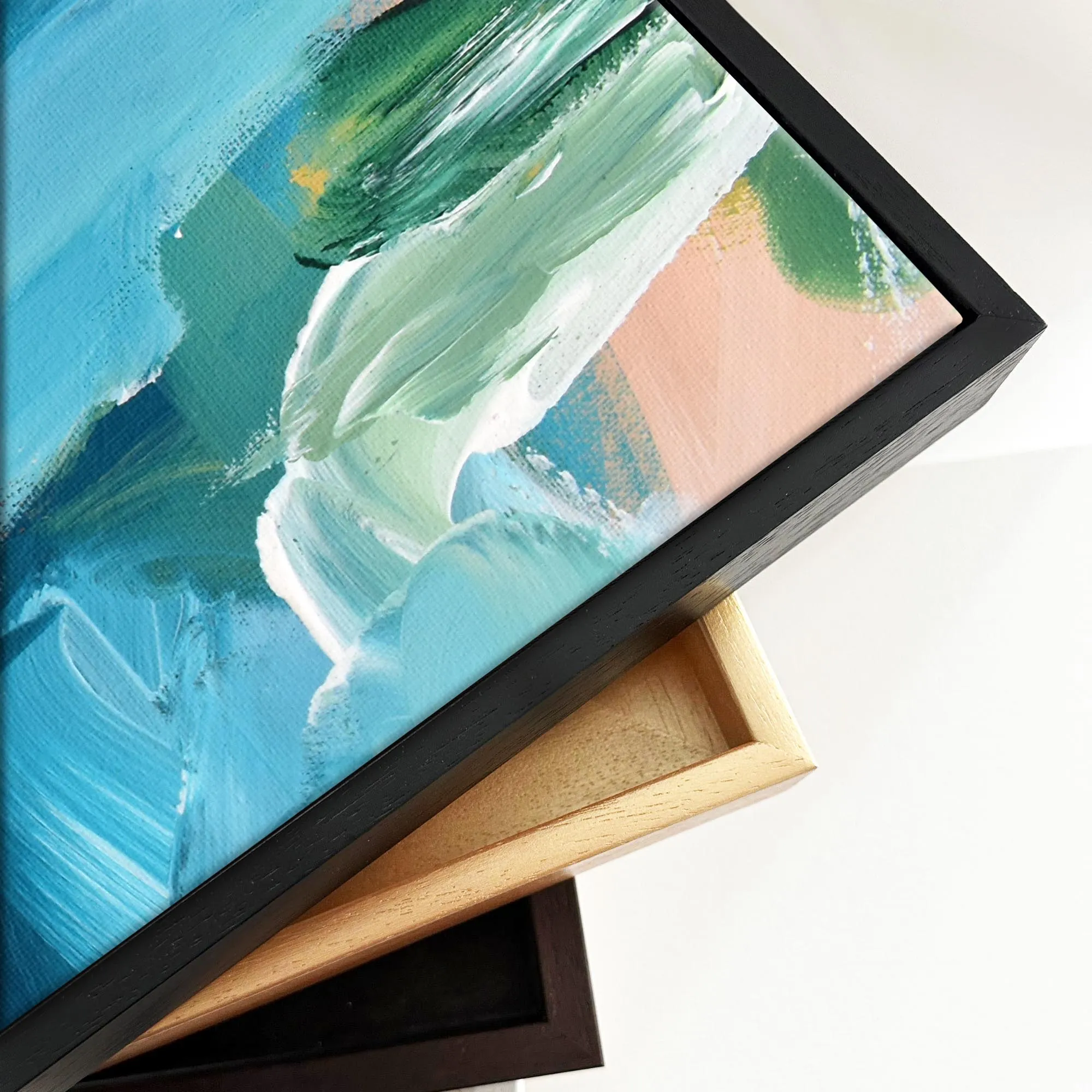 Abstract 353 Framed Canvas