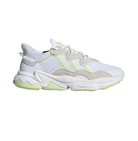 Adidas Women's Ozweego Shoes - Cloud White / Almost Lime / Pulse Lime