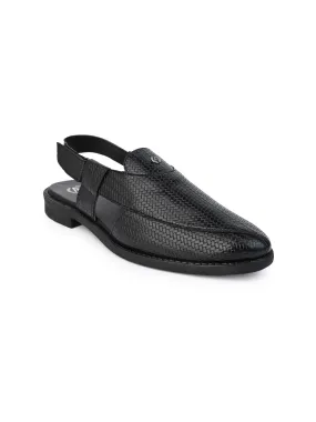 Alberto Torresi Textured Peshawari Sandal With Padded Insole