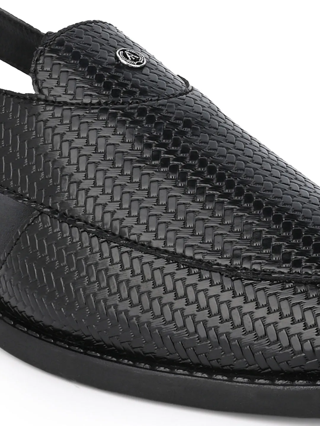 Alberto Torresi Textured Peshawari Sandal With Padded Insole