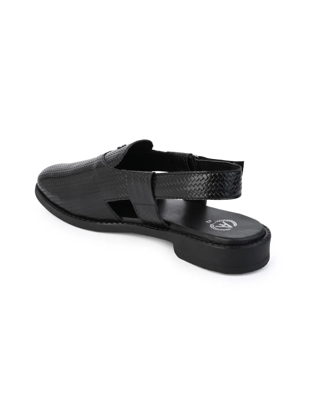 Alberto Torresi Textured Peshawari Sandal With Padded Insole