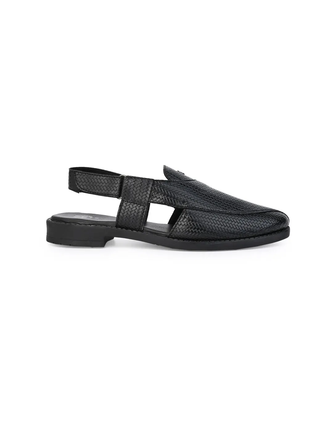 Alberto Torresi Textured Peshawari Sandal With Padded Insole