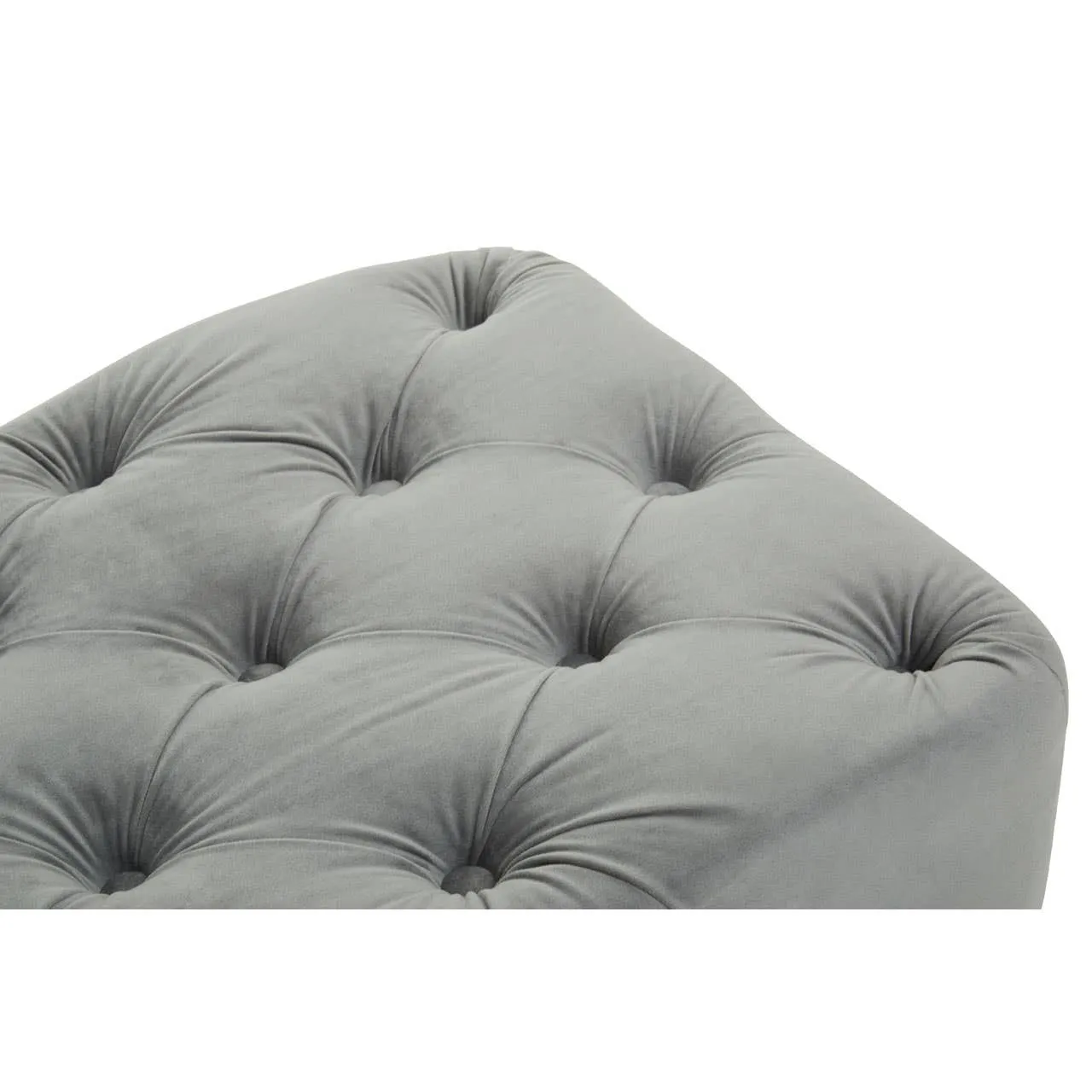 Alea Grey Velvet Bench