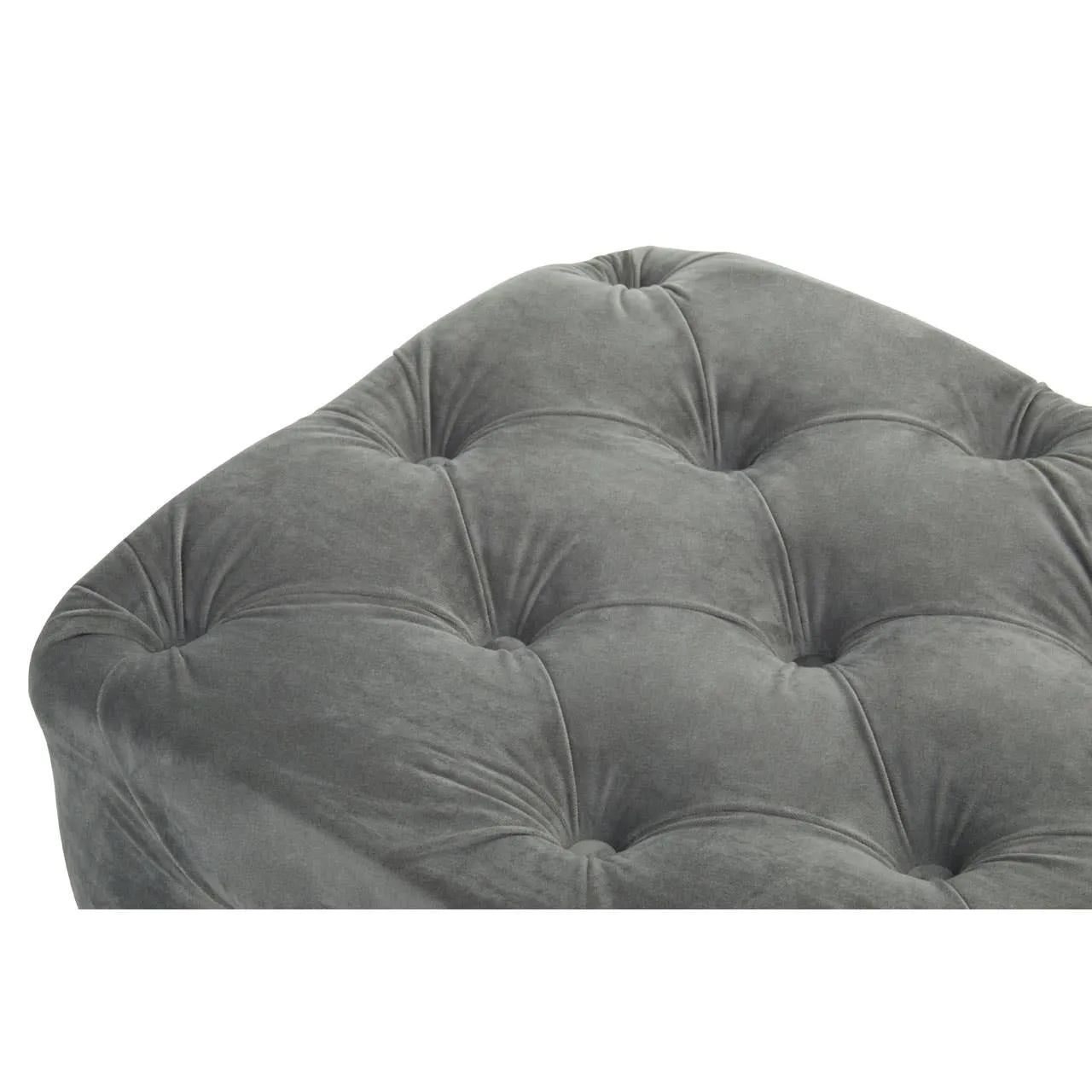 Alea Grey Velvet Bench