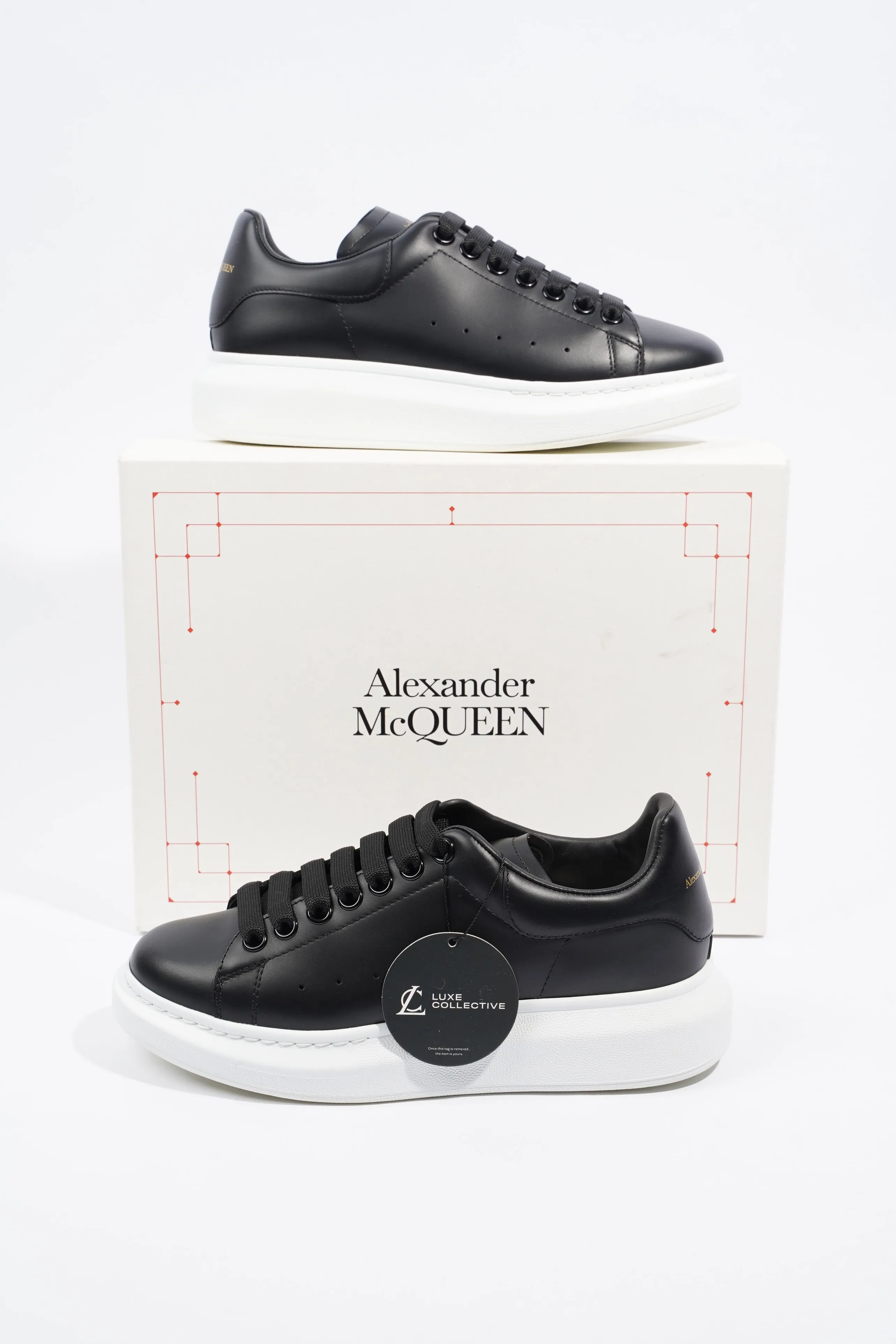 Alexander McQueen Oversized Sneaker Black Leather EU 39 / UK 6