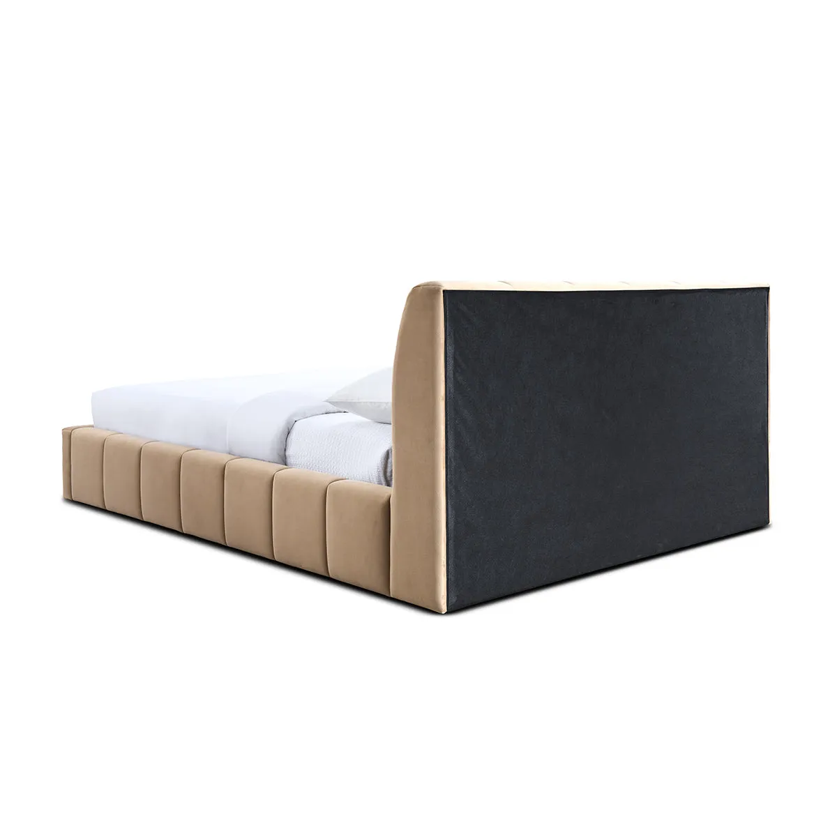 Allocco Velvet Queen Bed (Sapphire)