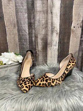 Animal Print Shoes Heels Wedge Franco Sarto, Size 11