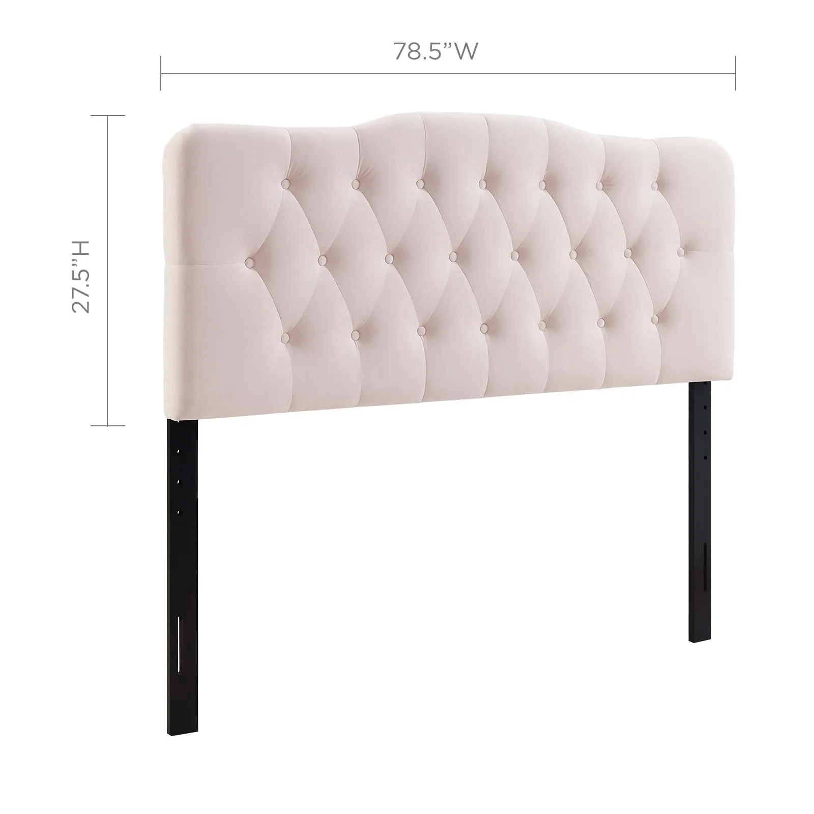 Annabel Diamond Tufted Performance Velvet Headboard