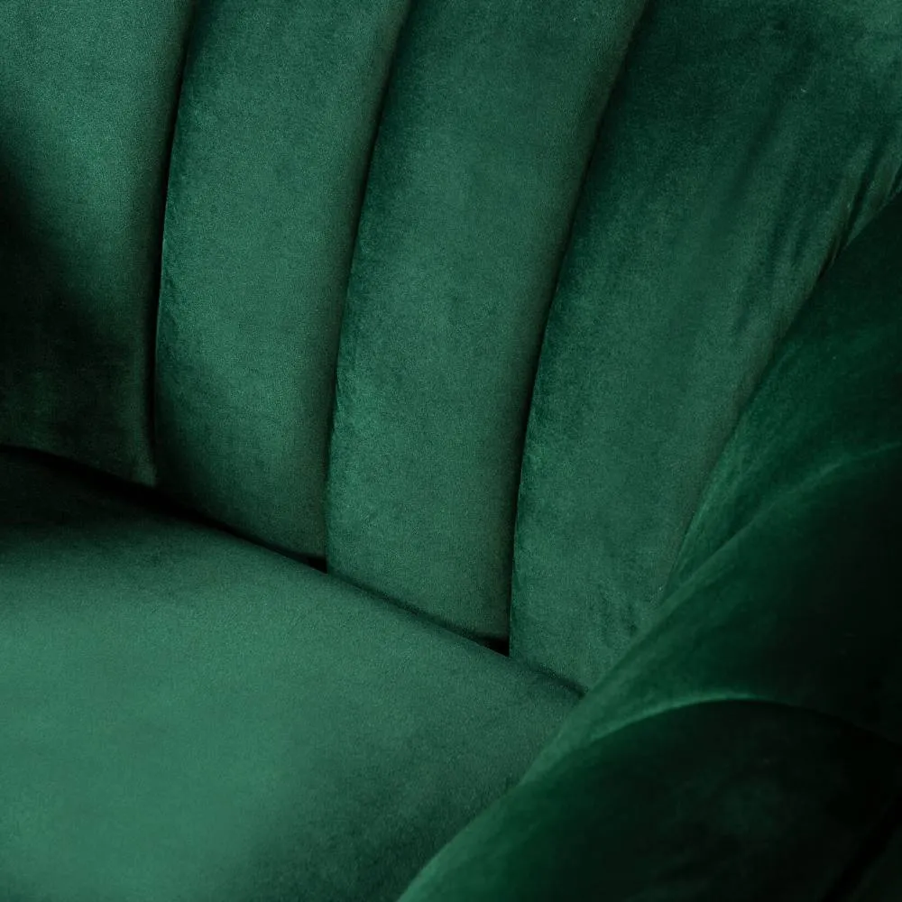 AUDREY - Green Velvet Chair