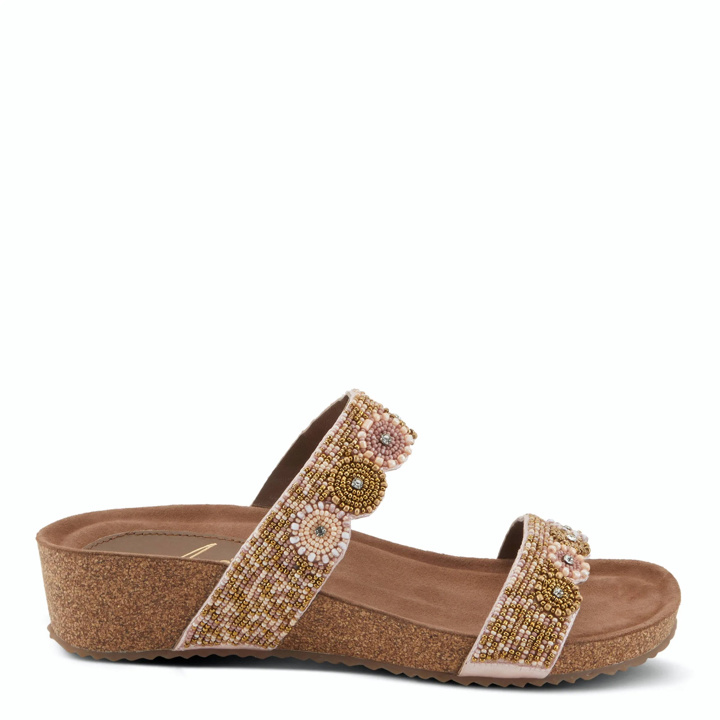 Azura Bahama Cork Wedge Multi Straps Sandal