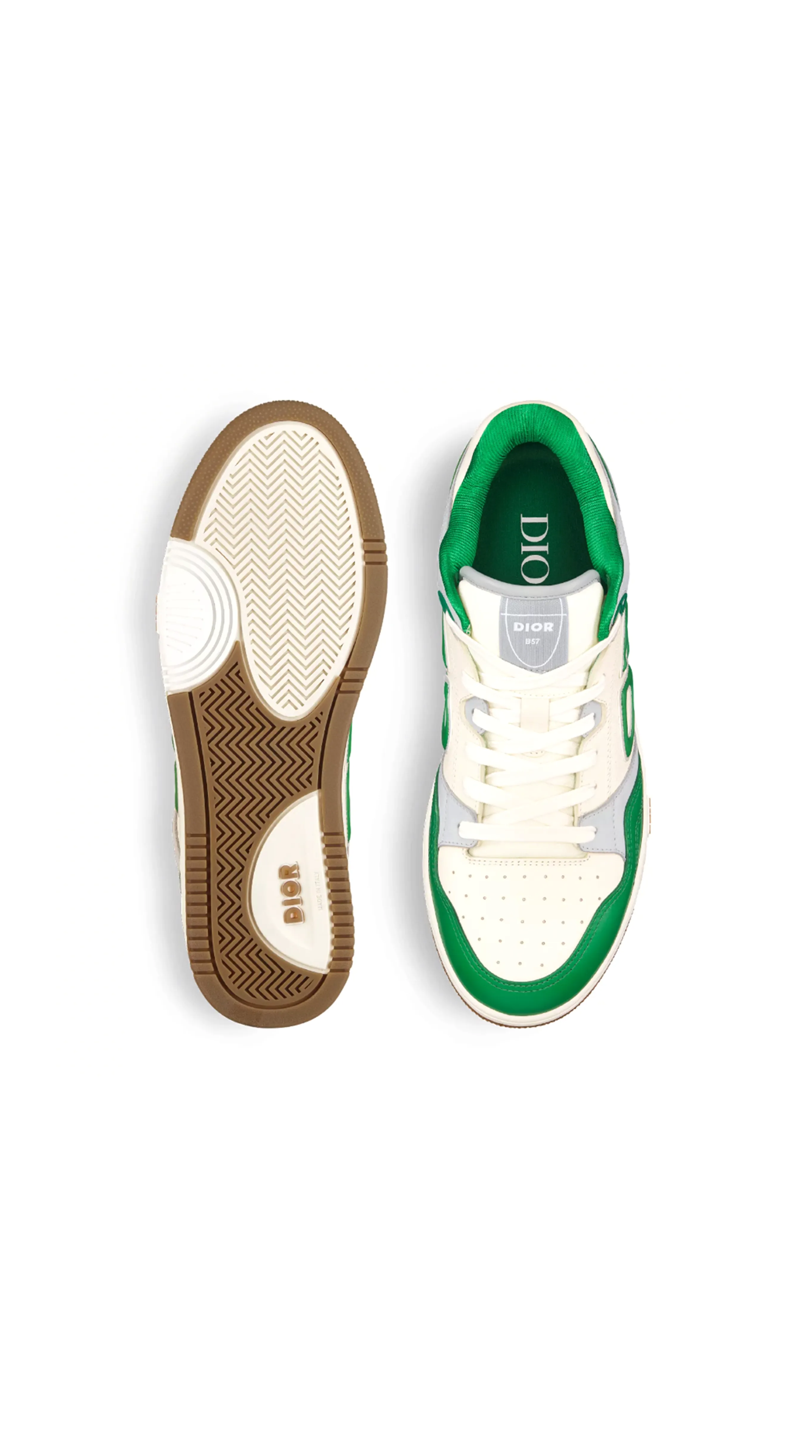 B57 Low-Top Sneaker - White/Green/Grey