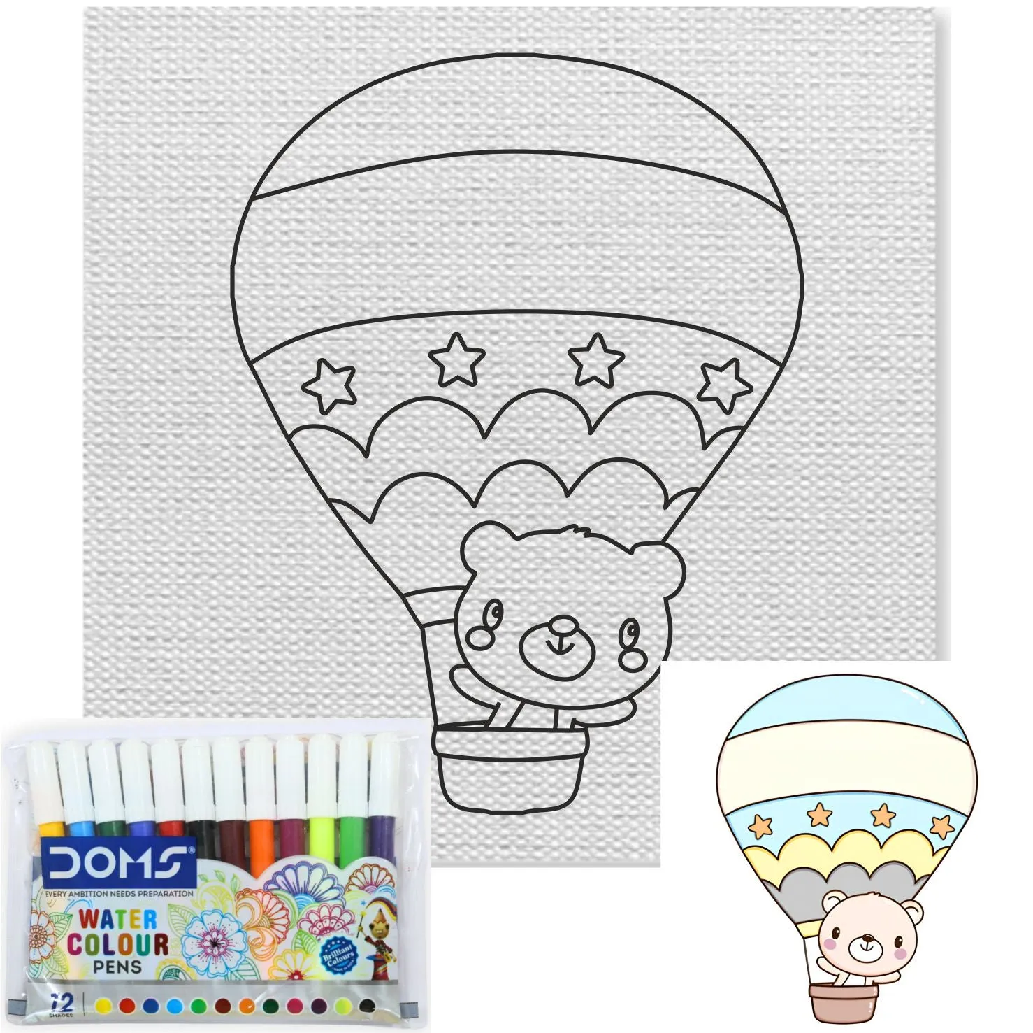 Balloon Cartoon Canvas Kit