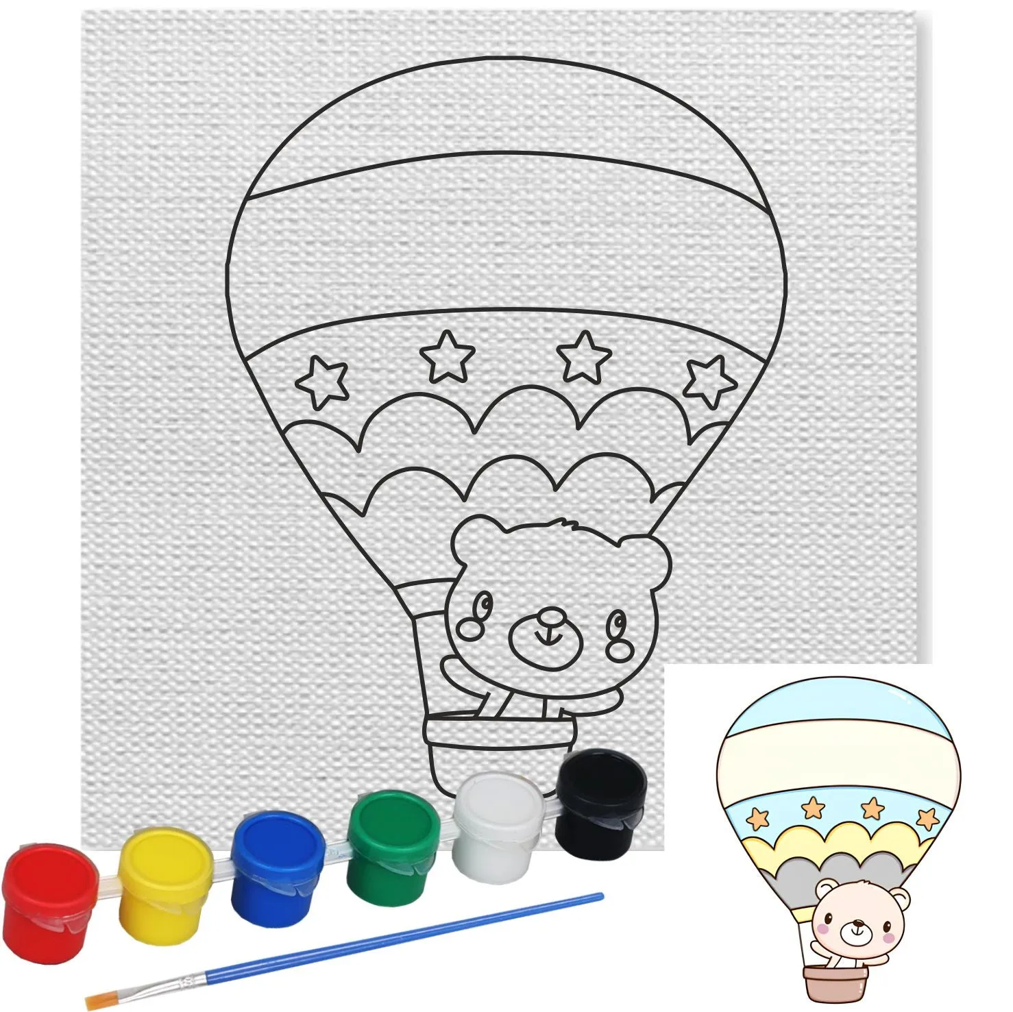 Balloon Cartoon Canvas Kit