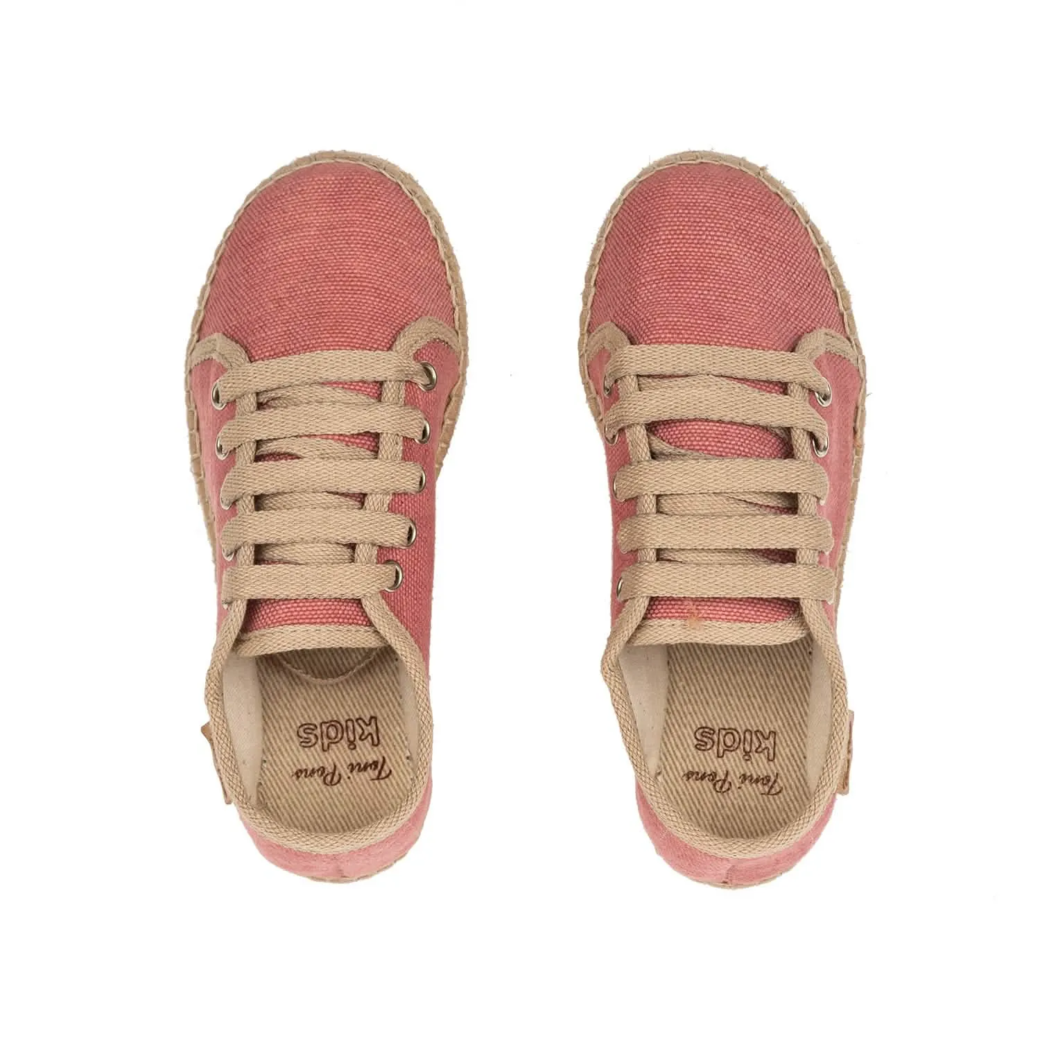 Basic Canvas Platform Espadrille for Kids - Emy-V