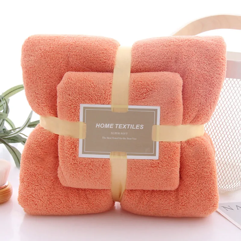 Bath towel set coral velvet customized