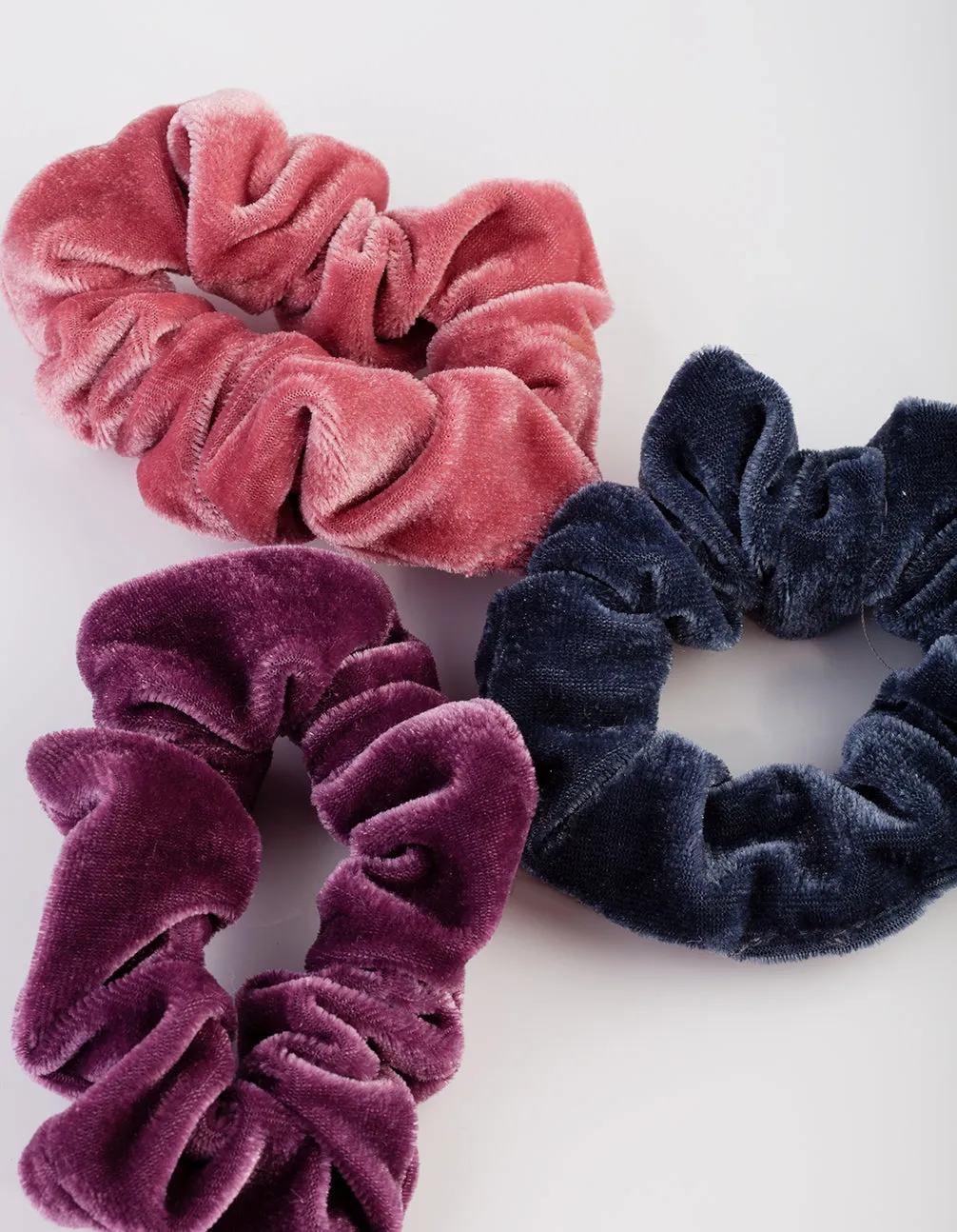 Berry Velvet Scrunchie Pack