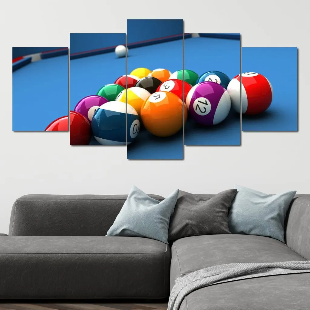 Billiard Table Canvas Set