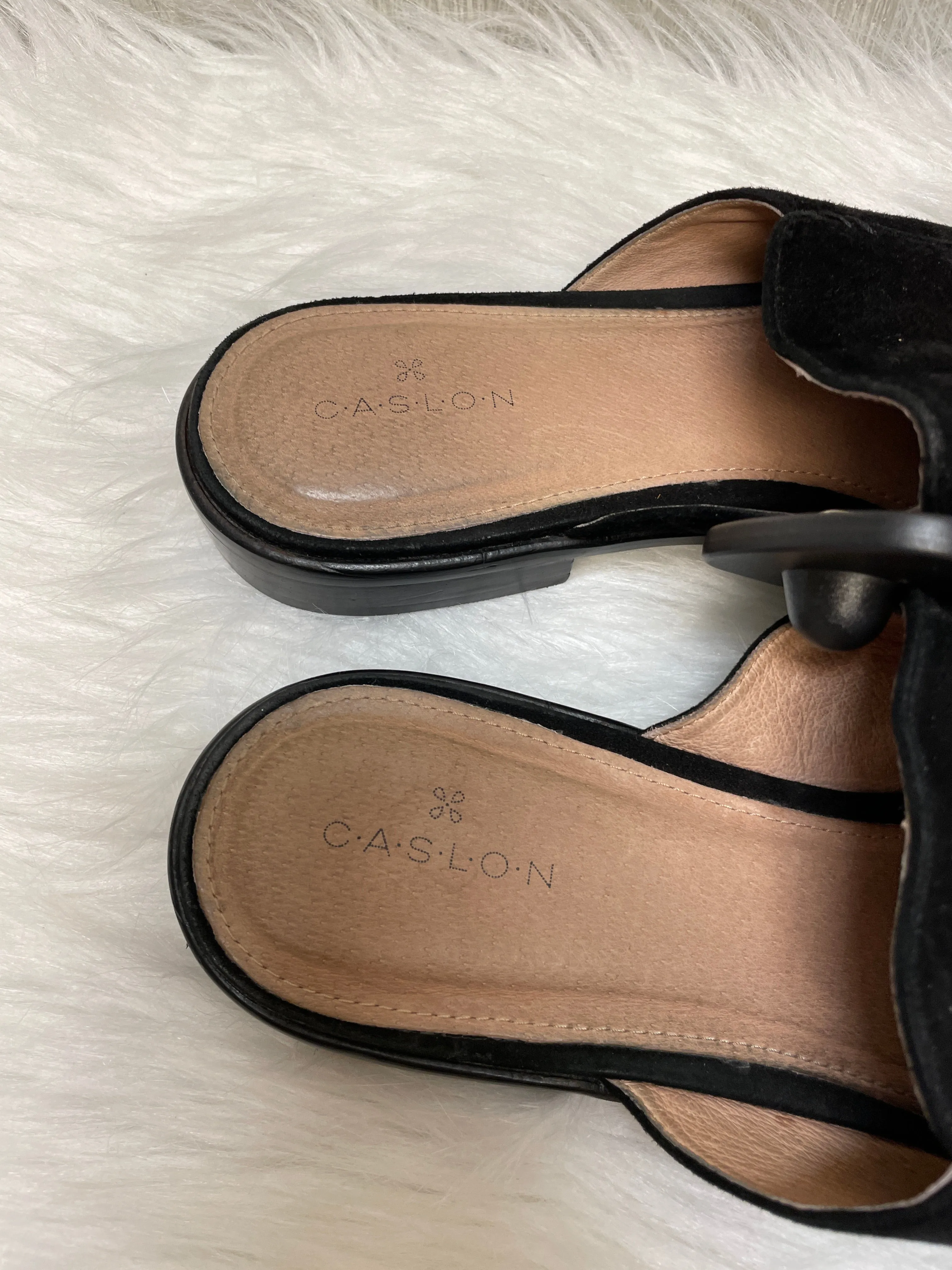 Black Shoes Flats Caslon, Size 6.5