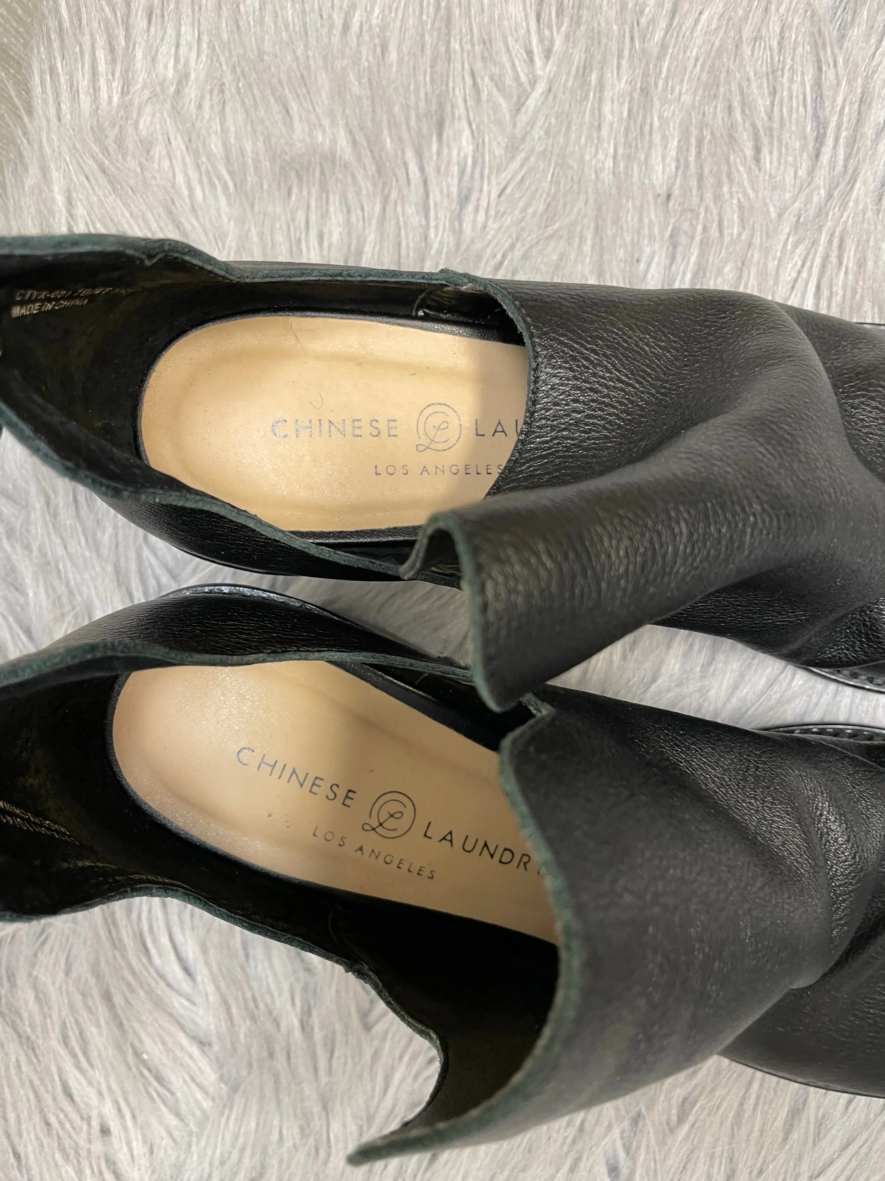 Black Shoes Heels Block Chinese Laundry, Size 10