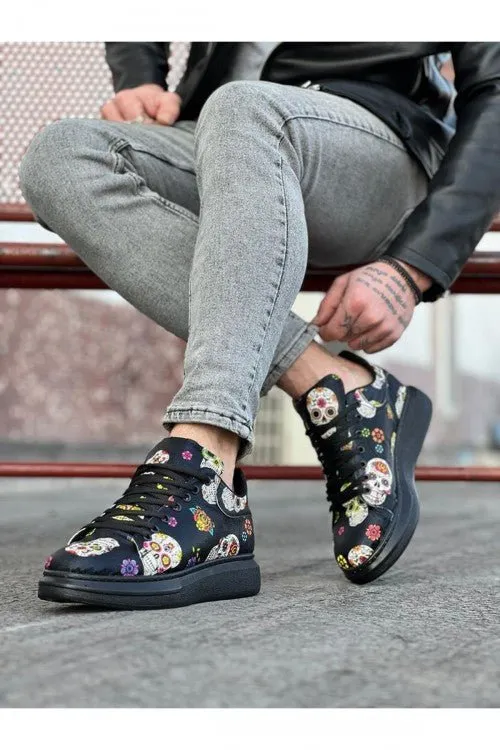 Black Skull Sneaker WG501