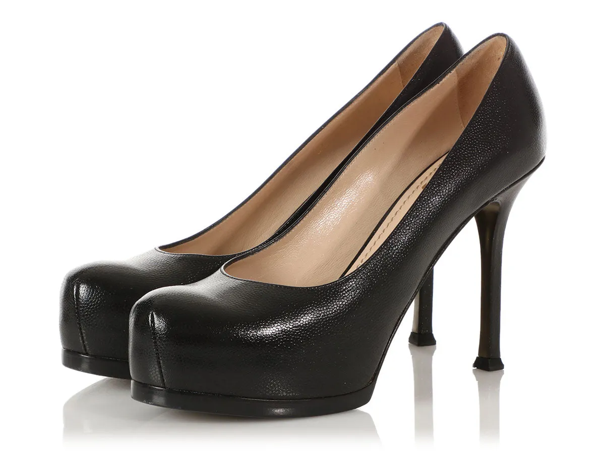 Black Tribtoo 80 Platform Pumps