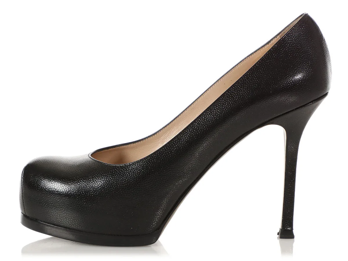 Black Tribtoo 80 Platform Pumps