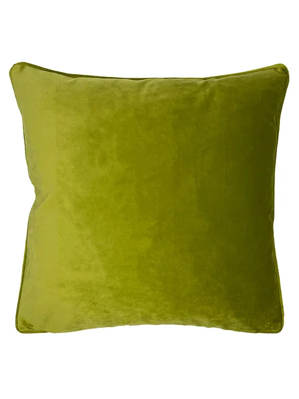 Brown decadent velvet cushion