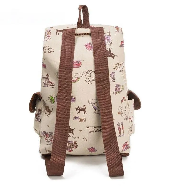 Canvas Kitten Rucksack