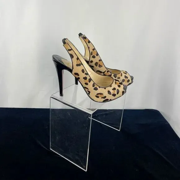 Christian Loubuotin Animal Pony Platform Stilettos