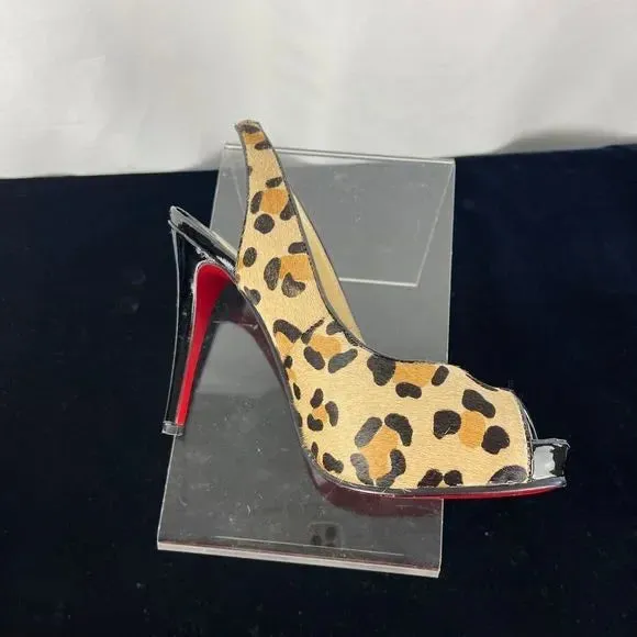 Christian Loubuotin Animal Pony Platform Stilettos