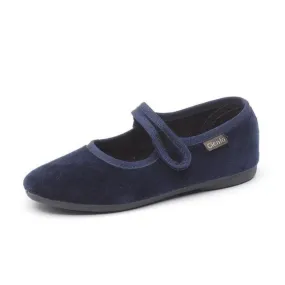 Cienta Velvet Ballerina - Marino/Navy