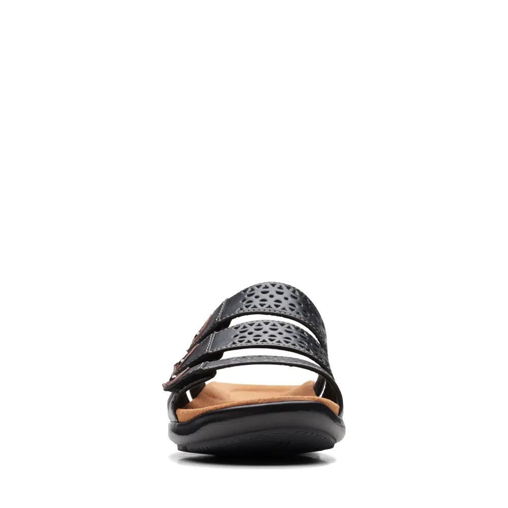 Clarks Women's Kitly Walk Slide Sandal in Black