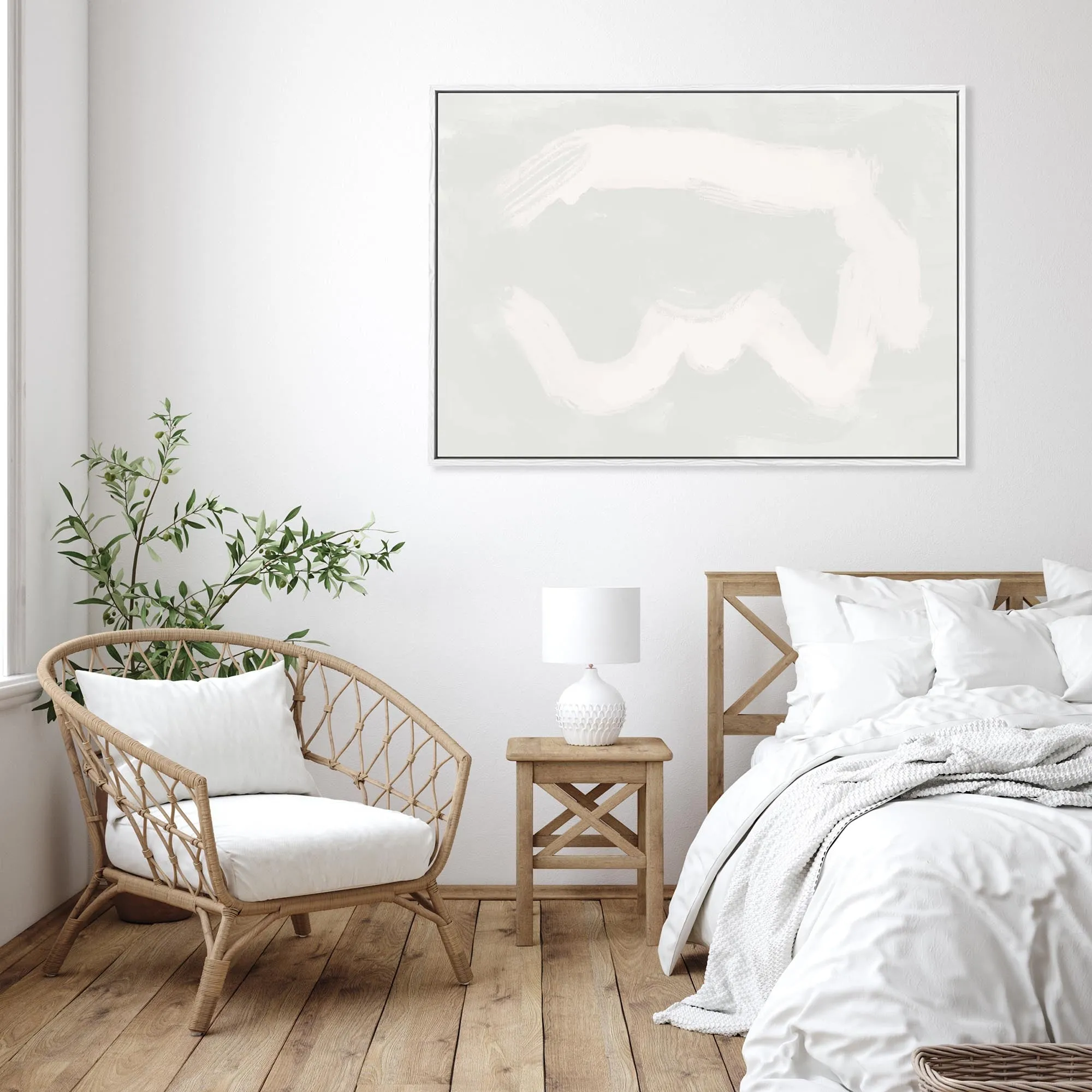 Cloud Framed Canvas