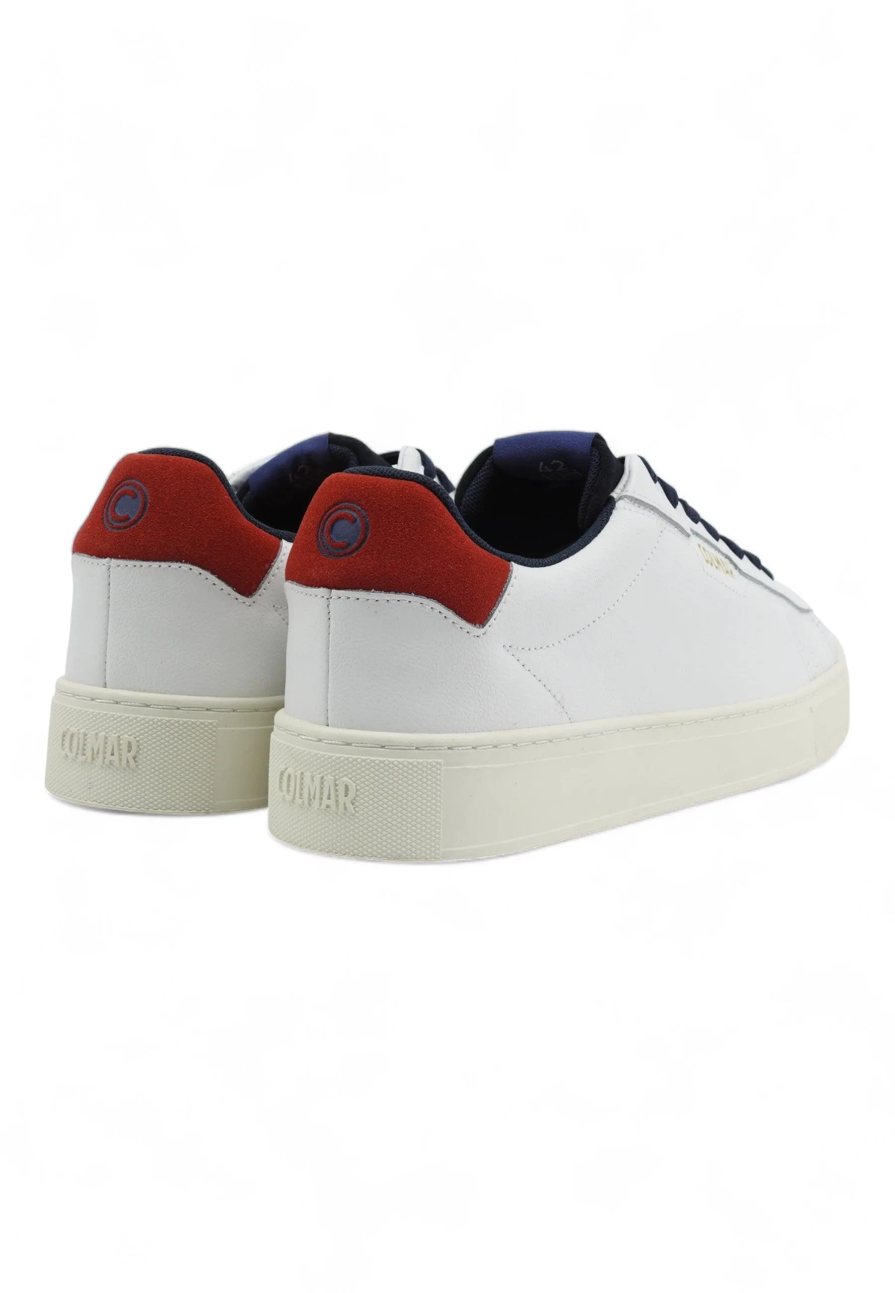 COLMAR Sneaker Uomo White Navy Red BATES GRADE