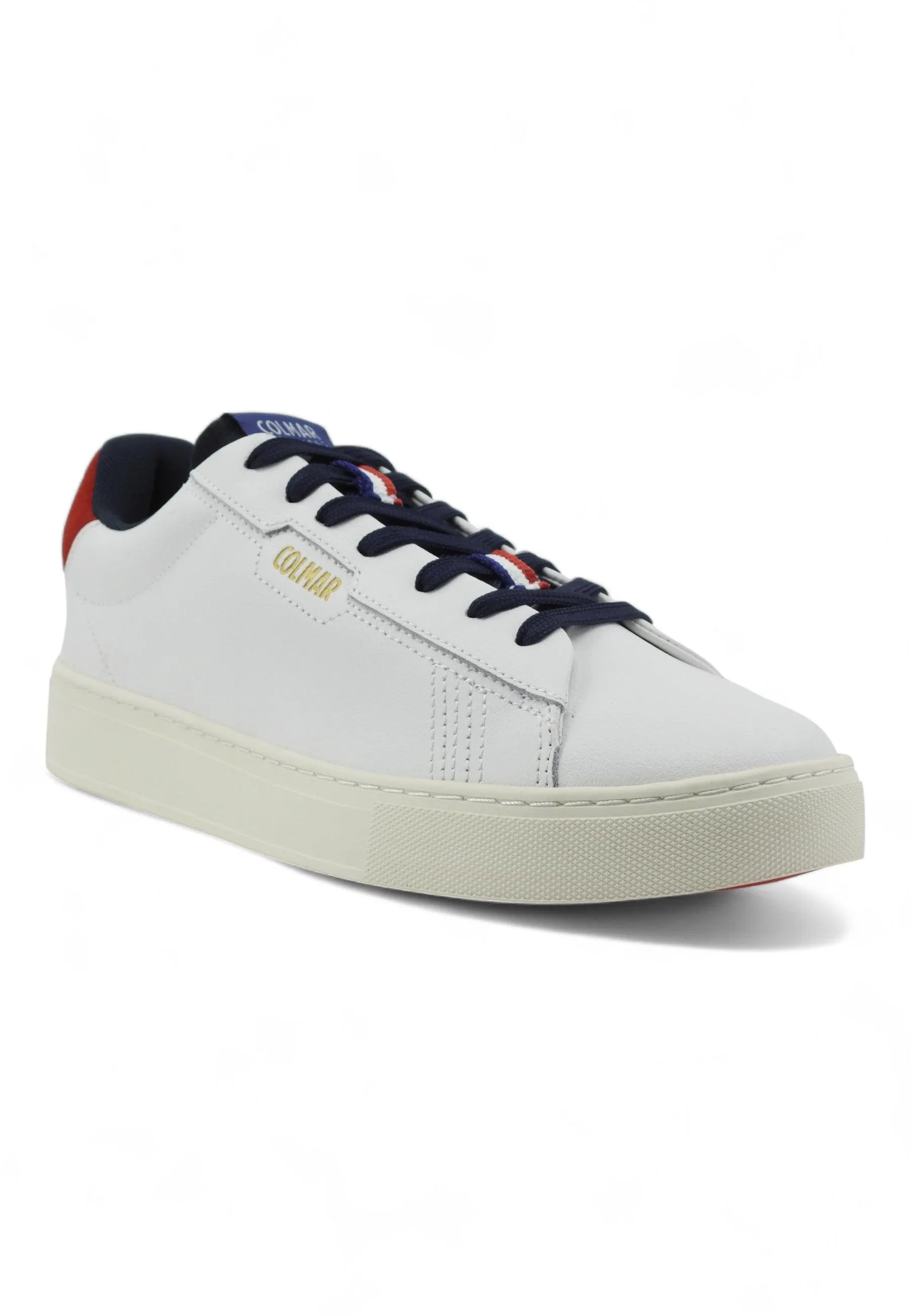 COLMAR Sneaker Uomo White Navy Red BATES GRADE