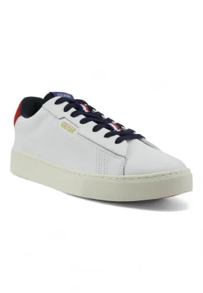 COLMAR Sneaker Uomo White Navy Red BATES GRADE