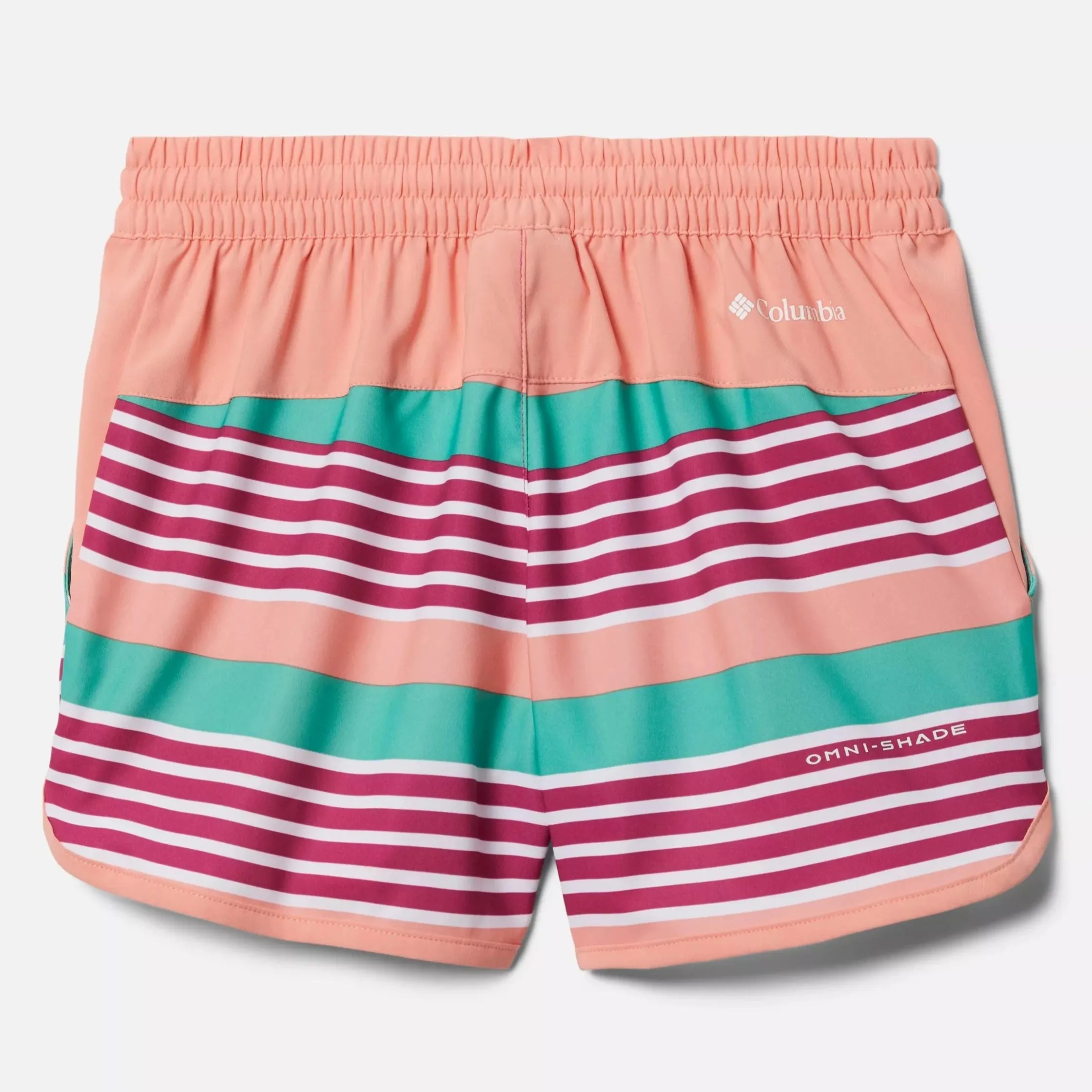 Columbia Wild Fuchsia Milo Stripe Sandy Shores Toddler Board Shorts