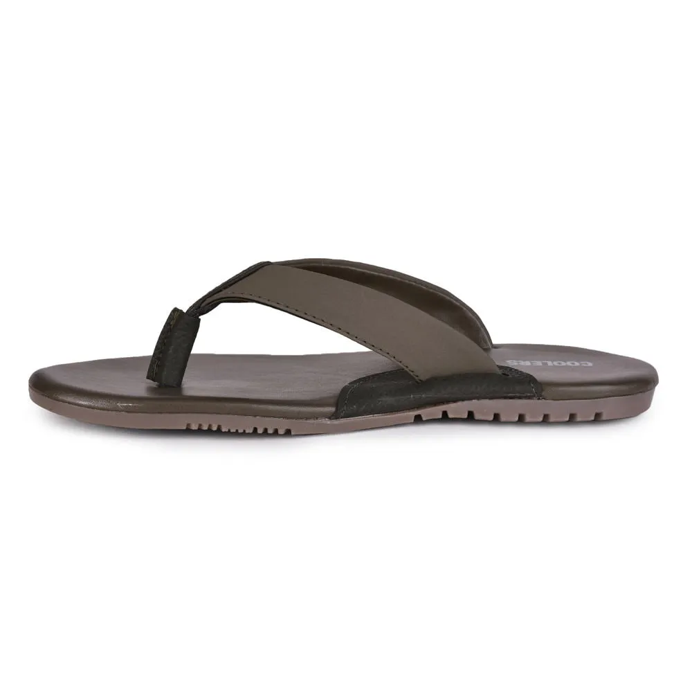 Coolers Casual Olive Green Flip Flop For Men BRYSON-1E By Liberty