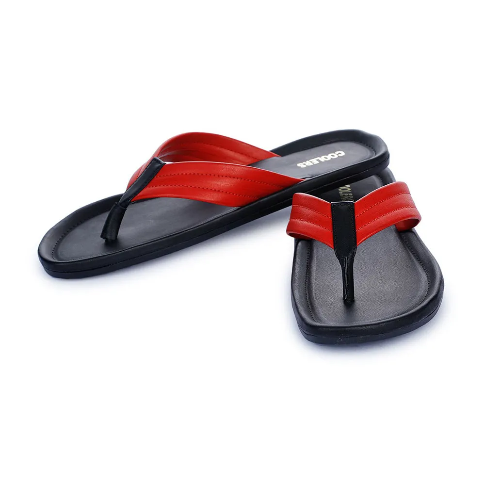 Coolers Casual Red Flip-Flop For Men K2-155 By Liberty