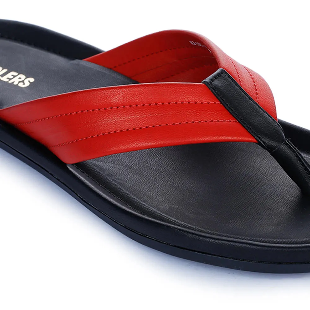 Coolers Casual Red Flip-Flop For Men K2-155 By Liberty