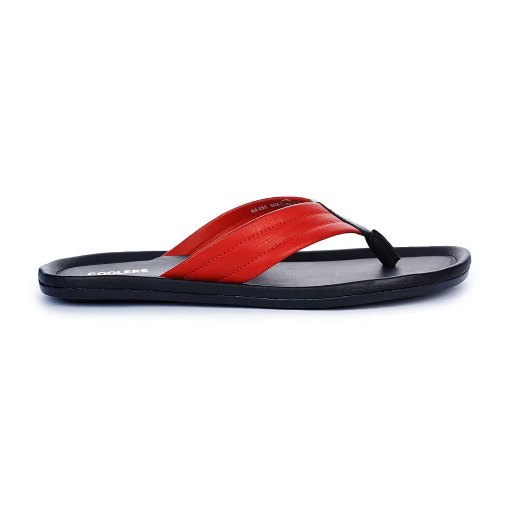 Coolers Casual Red Flip-Flop For Men K2-155 By Liberty